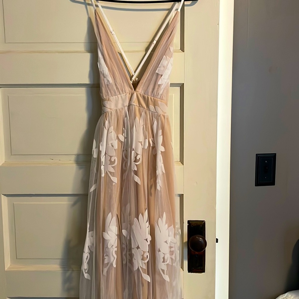 White long dress